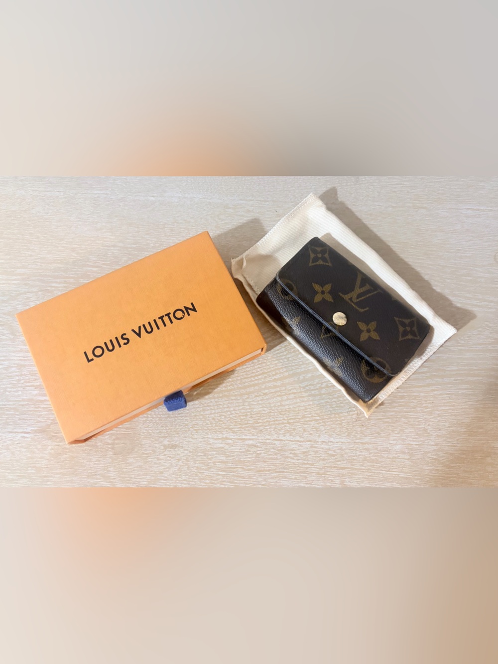 Louis Vuitton Monogram Canvas Key & Card Holder - Brown/Gold